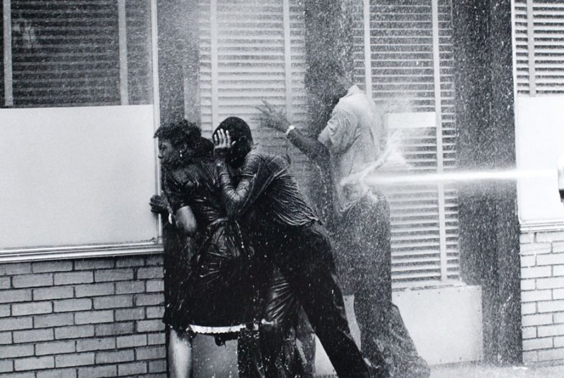 Police chief Bull Connor famously turned fire hoses on protesters, and used attack dogs and his own fists to physically beat unarmed people  including wome
