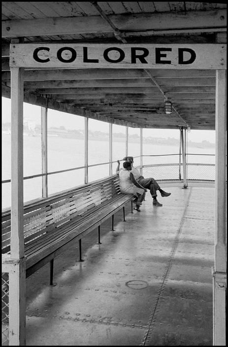 Racial segregation  Ferry  Mississippi River   1964