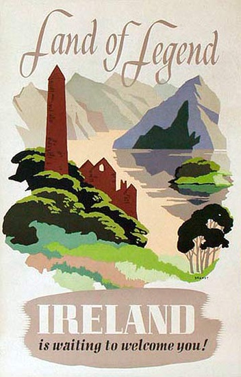 ireland travel poster