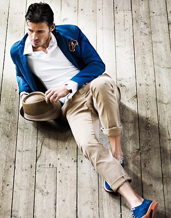 loafers folded chinos