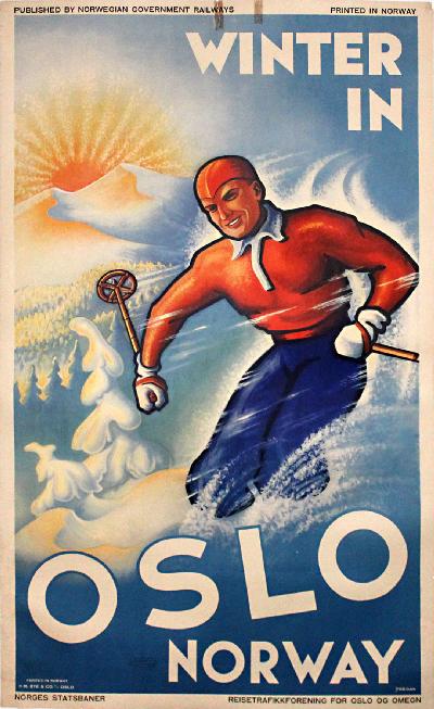oslo.norway.winter.ski.poster
