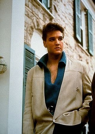 Elvis Presley at his home, Graceland, in Memphis, Tennessee, circa 1955