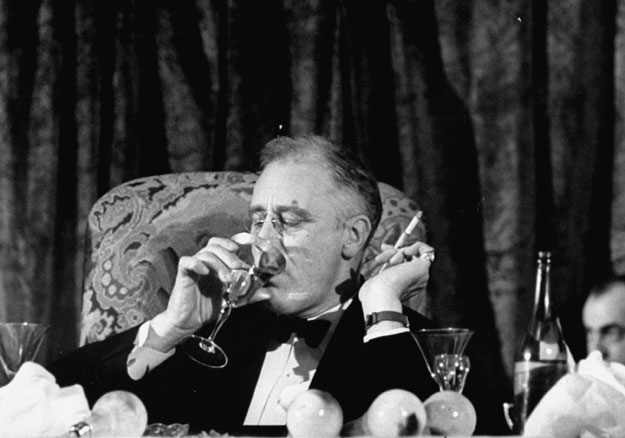 After repealing the 18th Amendment, President Roosevelt quipped, “What America needs now is a drink.”