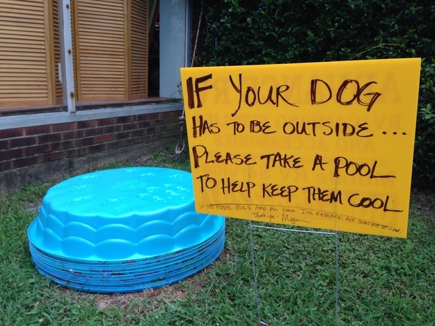 And this person put this outside their house on a particularly hot day.