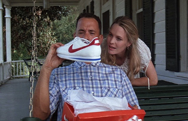 The pair of shoes that Jenny gives to Forrest as a gift were Nike's 1974 Cortez running shoes.
