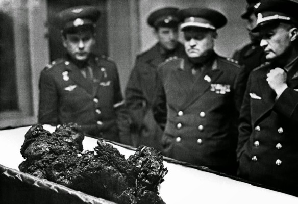 The remains of astronaut Vladimir Komarov, a man who fell from space, 1967 (1)