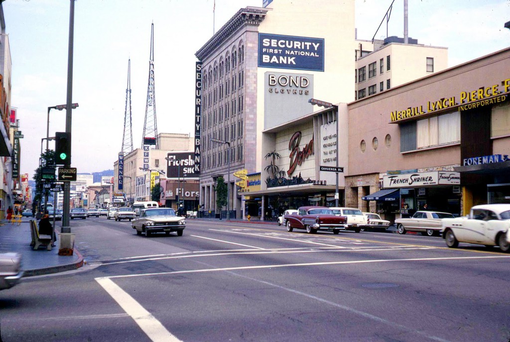 Hollywood Blvd from Vine Street, 1965