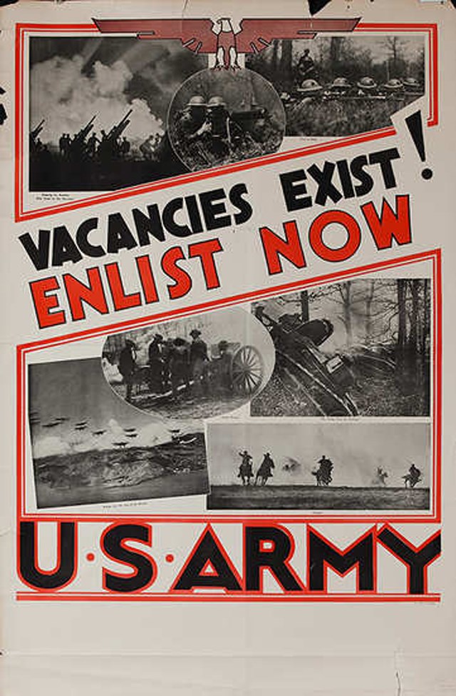 vacancies exist! enlist now
