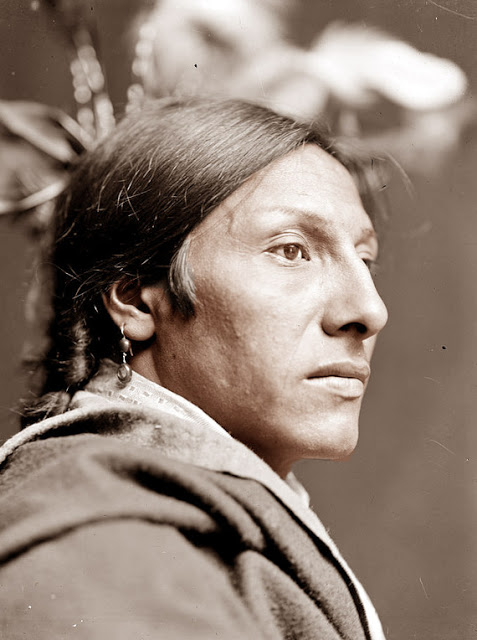 Amos Two Bulls. Lakota. Photo by Gertrude Käsebier. 1900. Source - Library of Congress.