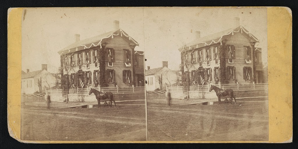 Home of Abraham Lincoln, 1865.