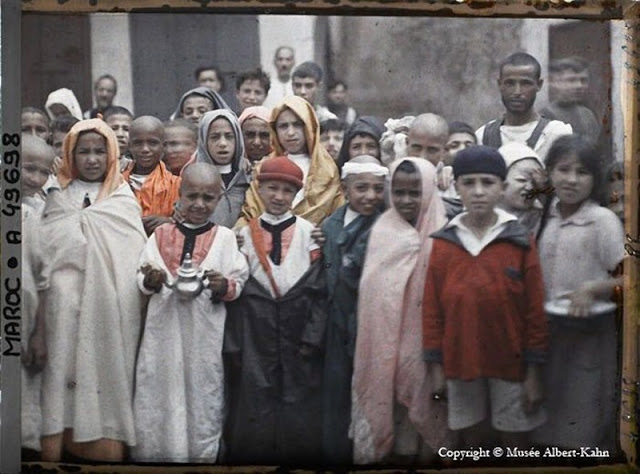 Moroccan children, 1910.