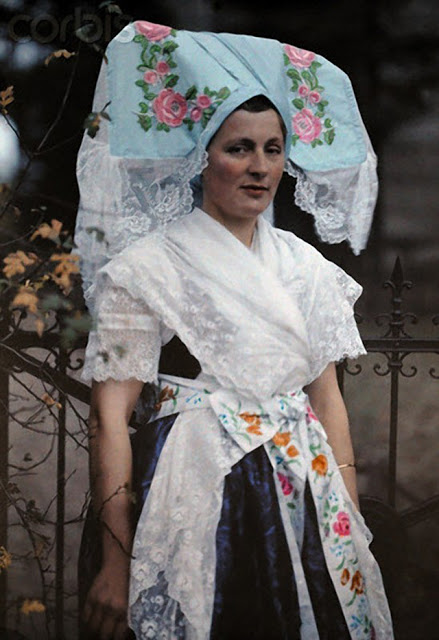 Vendian woman (ie Lusatian Serb) in traditional dress, Germany, Hans Gildenbrand, 1931.