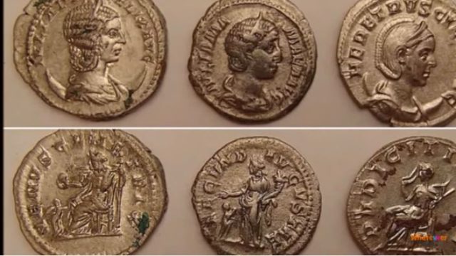 A hoard of 3,000 Roman coins unearthed by a JCB driver