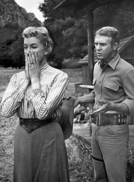 McQueen with Virginia Gregg in Wanted Dead or Alive, 1959