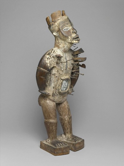 Nkisi Nkondi, from the collection of the Brooklyn Museum. source