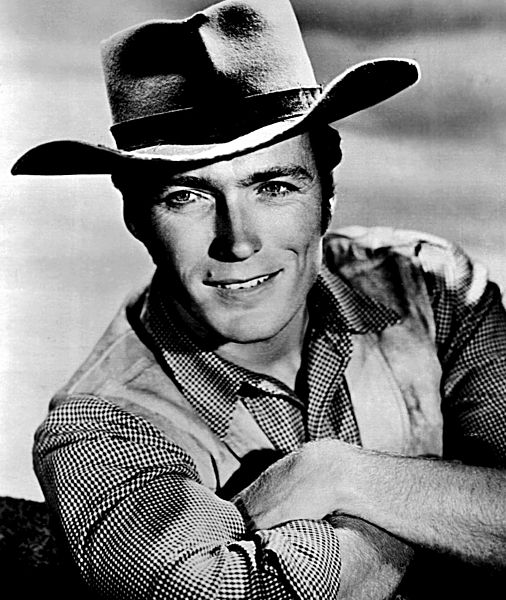 Original publicity photo of Clint Eastwood for Rawhide.Source