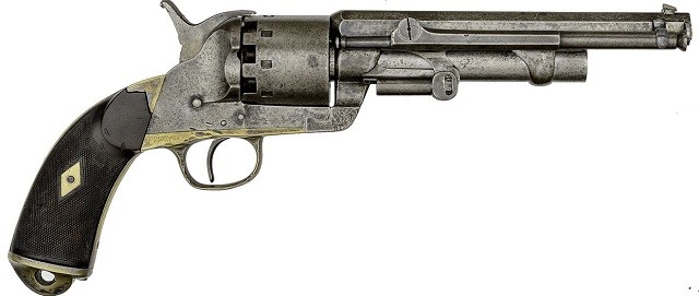 Serial No. 2 LeMat Krider Percussion Revolver Used in the Trials of New Orleans and Washington D.C. A total of two of these American-made LeMat’s exist, both sequentially marked. They are known in the literature as “Krider No. 1” and “Krider No. 2” in honor of their manufacturer. Krider No. 1 is curated in the Liege Arms Museum in Belgium.