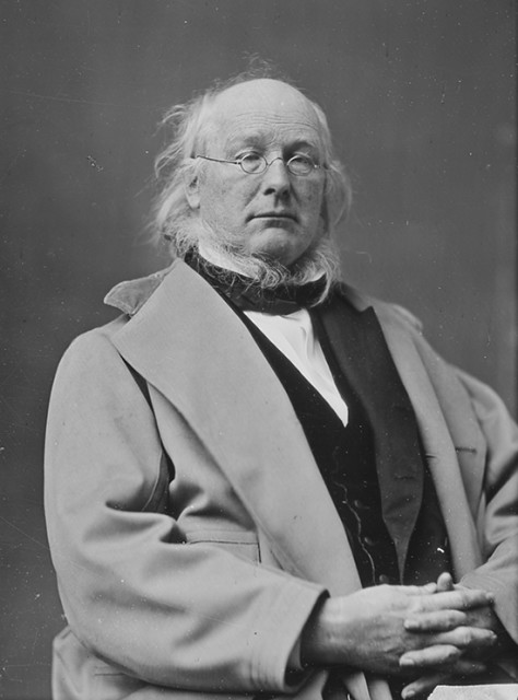 Horace Creeley (1811 – 1872), founder of the New York Tribune, founder of the Liberal Republican Party faction of the Republican Party, and an outspoken opponent of slavery, as well as sporter of one of the finest neck beards known to man. source