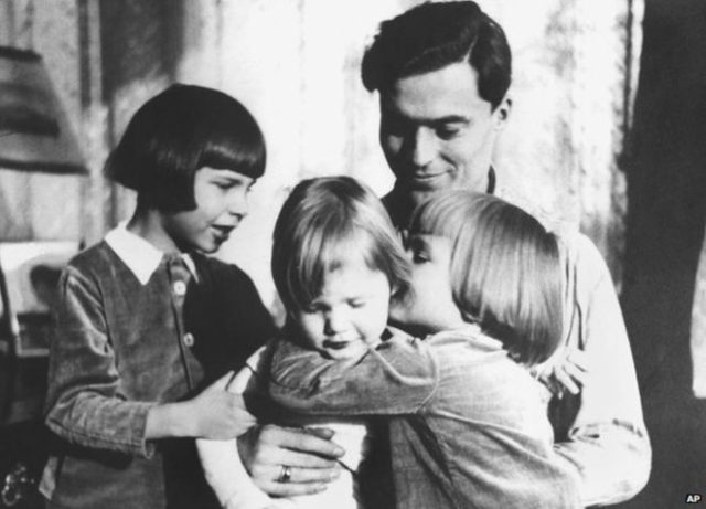 Stauffenberg was an aristocratic, Catholic, career army officer. "Everyone says my father was extremely good looking - dark hair, blue eyes, slightly wavy hair, tall. He was a very cheerful man, he used to laugh a lot and we thought he was absolutely wonderful," says his son, Berthold Schenk Graf von Stauffenberg source
