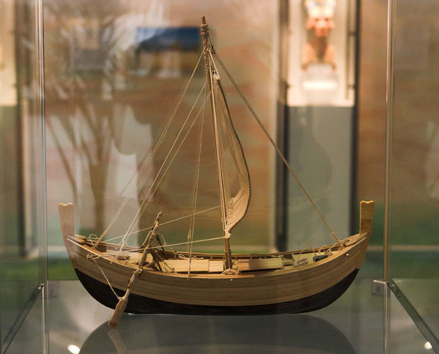 Wooden model of the ship's reconstruction. source
