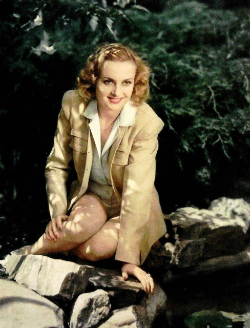Photo of Carole Lombard published by the New York Sunday News shortly after her death. Source