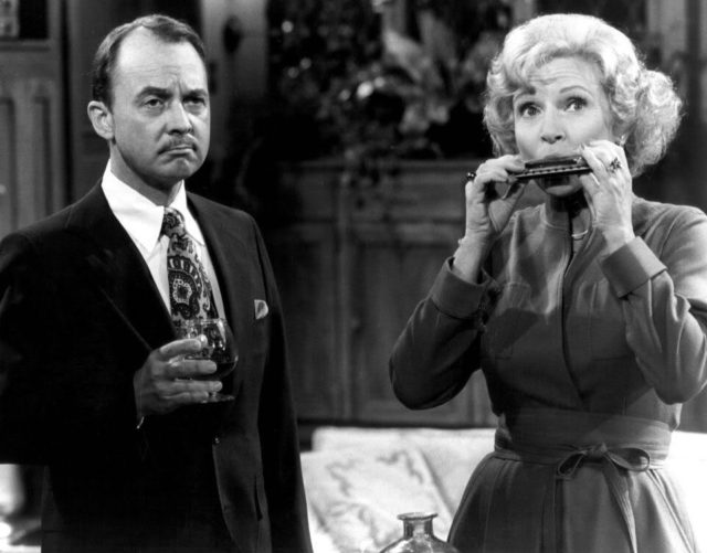 Photo of John Hillerman and Betty White from The Betty White Show.