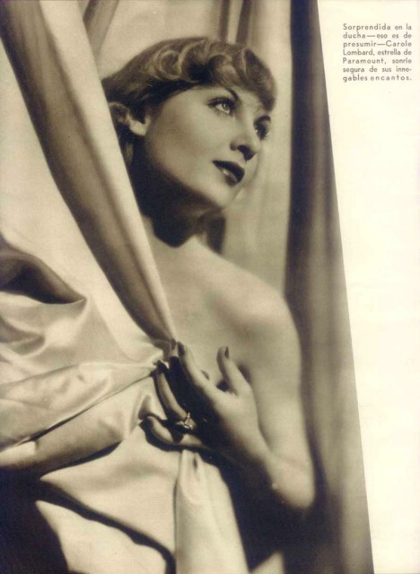 Publicity photo of Carole Lombard for Argentinean Magazine. (Printed in USA). Source