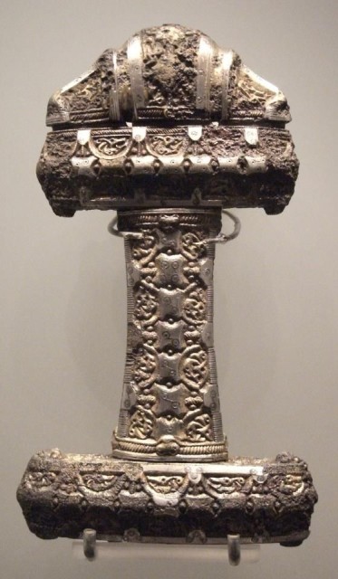 Viking sword hilt (9th century, Museum of Scotland). source