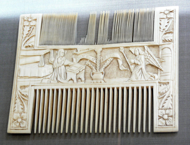 A liturgical comb, possibly made in Italy, fifteenth century Source