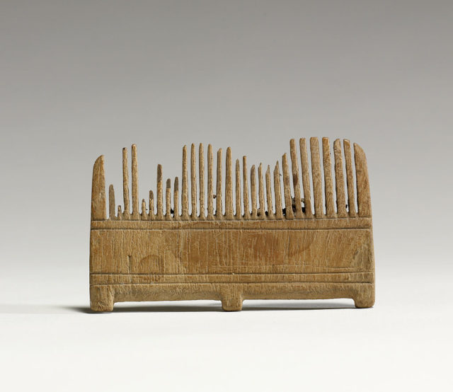 Ancient Egyptian comb, c. fifteenth century BC. Source