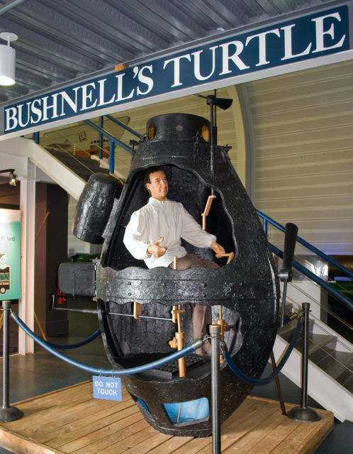 Cutaway replica at the Submarine Force Library and Museum, Groton, Connecticut. Source