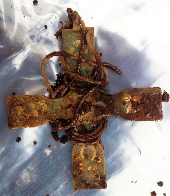 Early medieval cross Source