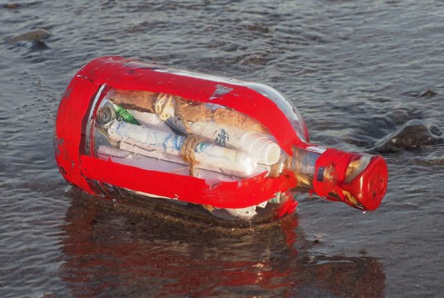 message in a bottle.source