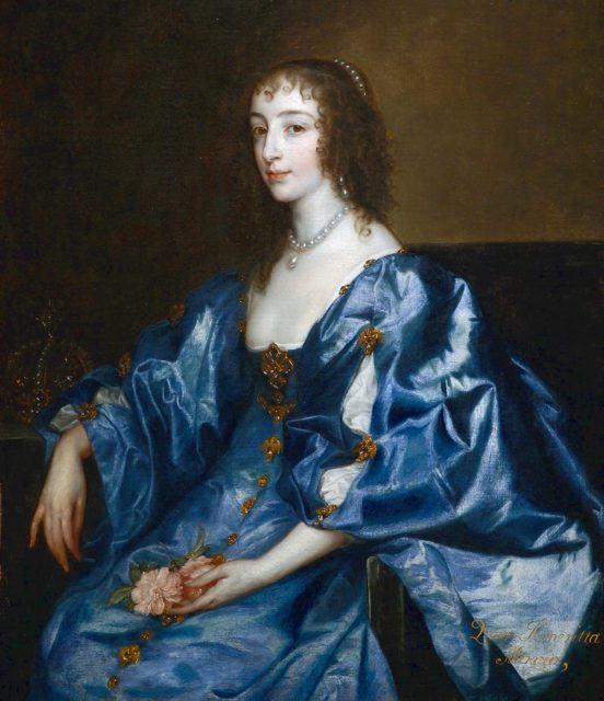 Henrietta Maria Portrait by Anthony van Dyck.Source