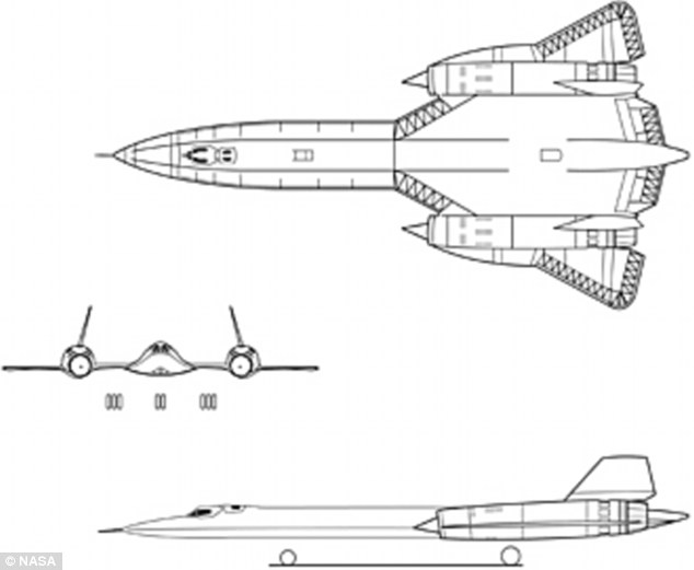 These once classified pictures reveal how Lockheed built A, B and C versions of plane - this version is based on the Blackbird's precursor, the A-12 Oxcart