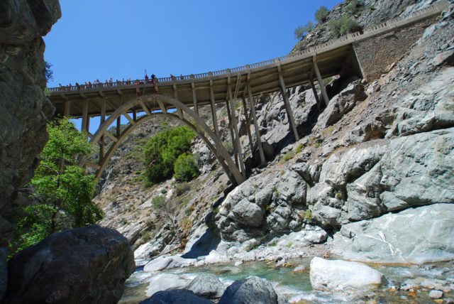 Today, the bridge is a popular destination for hikers and bungee jumpers. Source
