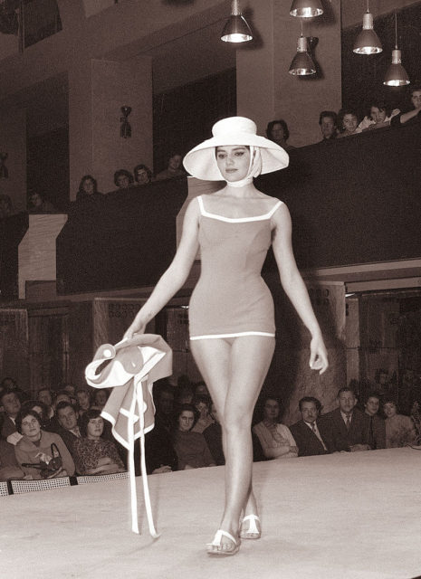 Swimwear Fashion show.1960.Source