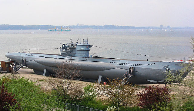 U-995 docked in the museum. Source