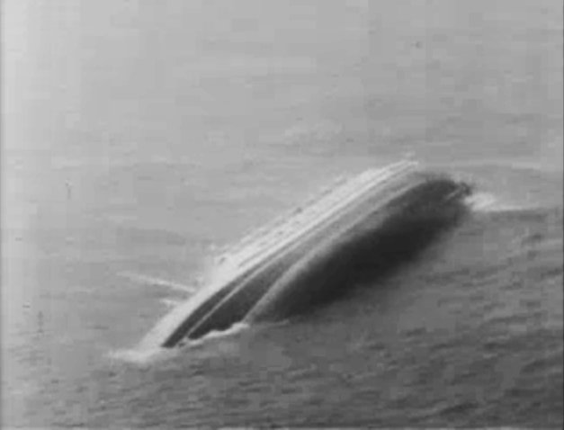 Andrea Doria on her side Source