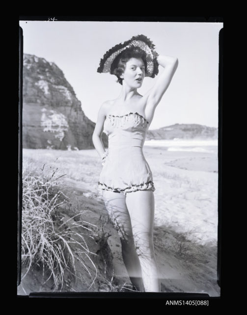  Lady modelling a swimsuit line in the 60s.Source:Australian National Maritime Museum’s Gervais Purcell collection.