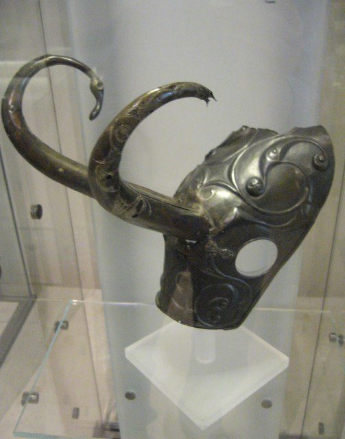 Celtic horse helmet Source