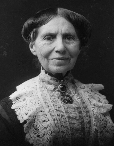 Clara Barton photographed by James E. Purdy