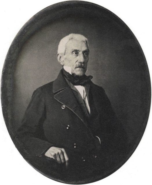 General San Martín in Paris, 1848.