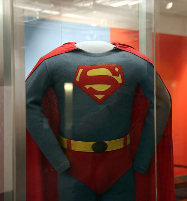 George Reeves Superman costume from the 1950s