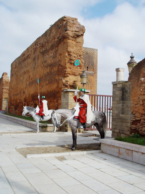 Guards at Hassan Tower, Morocco Source