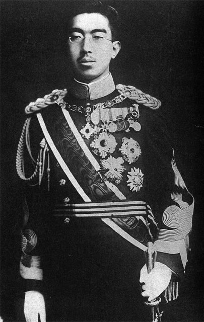 Emperor Hirohito wearing his uniform during the war. Source