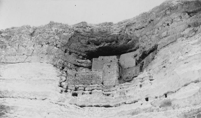 Historic view of Montezuma Castle, 1887. Source