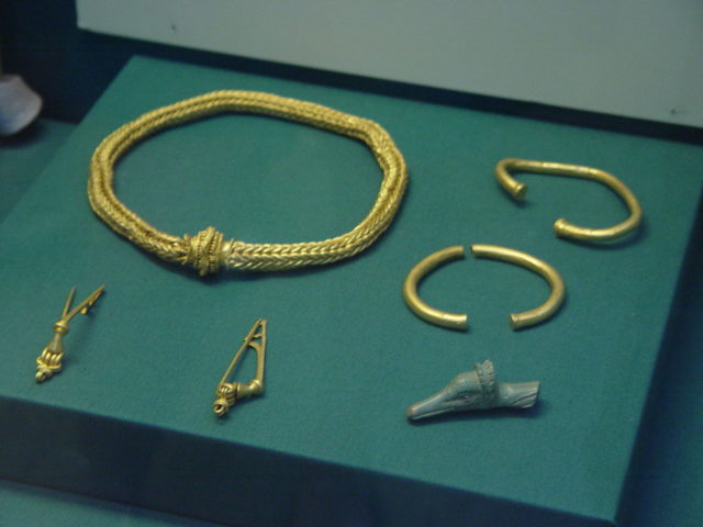 Iron Age c.50 BC A hoard found in 2000 and subsequently recorded on the Portable Antiquities Scheme.