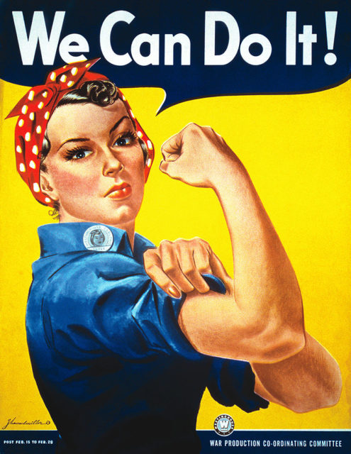J. Howard Miller's We Can Do It poster from 1943.Source