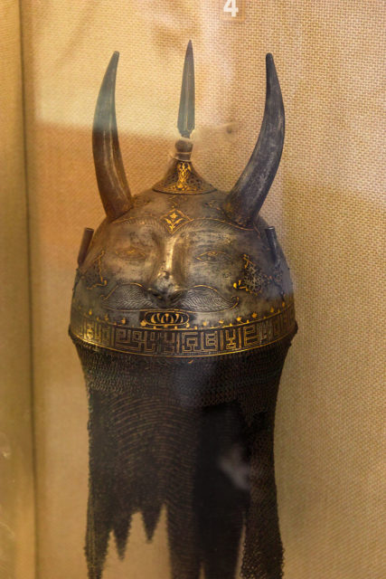 Jaipur Central Museum Iranian helmet. Source